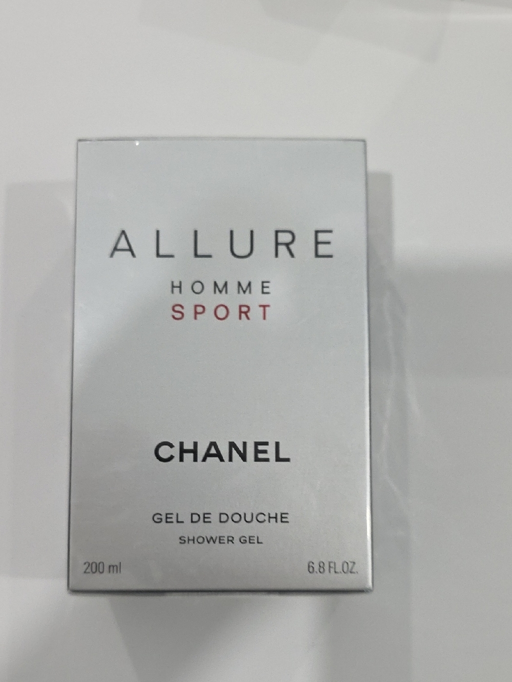 CHANEL Allure Homme Sport Shower Gel - Silver, White & Red Accents